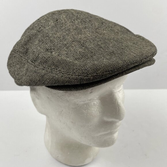 Brixton Hooligan Newsboy Cabbie Hat Cap Men's Large 7 1/2 Twill Wool Blend - Picture 1 of 8